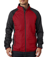 UltraClub® Adult Cool & Dry Quilted Front Full-Zip Lightweight Jacket