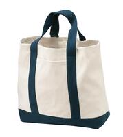 Ideal Twill Two Tone Shopping Tote