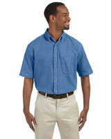 Men's Short-Sleeve Denim Shirt