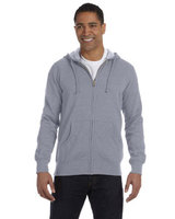 Unisex Heathered Full-Zip Hooded Sweatshirt