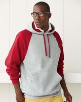 Nublend® Colorblocked Raglan Hooded Sweatshirt