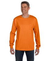 Hanes 6.1 oz. Tagless® ComfortSoft® Long-Sleeve Pocket T-Shirt
