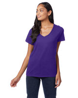 Hanes Ladies' 4.5 oz., 100% Ringspun Cotton nano-T® V-Neck T-Shirt