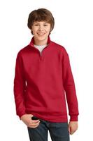 Youth NuBlend ® 1/4 Zip Cadet Collar Sweatshirt