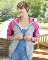 Women’s Glitter French Terry Full-Zip Hooded Sweatshirt