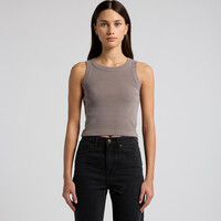 WOS FADED ORGANIC RIB CROP TANK