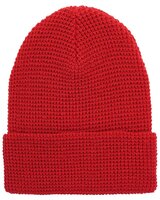 Waffle Cuffed Knit Beanie