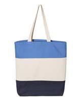 PVT LB CANVS TRI-COLOR TOTE