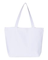 PVT LB HVY CANVAS ZIPPR TOTE