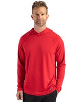 Cutter & Buck Prospect Recycled Featherlight Stretch Mens Hooded Pullover