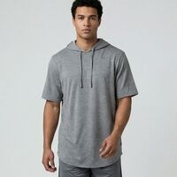Pennant Short Sleeve Warmup Hoodie
