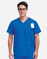 Men's V-Neck 3 Pocket Scrub Top