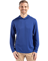 Cutter & Buck Coastline Recycled Double Peached Mens Big & Tall Hooded Pullover