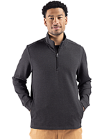 Cutter & Buck Drift Epic Versatility Recycled Textured Knit Mens Big & Tall Quarter Zip