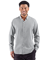 Cutter & Buck Skyline End on End Recycled Long Sleeve Mens Big & Tall Dress Shirt