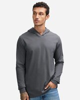 Unisex Sueded Long Sleeve Hooded Tee
