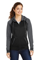 Sport Tek Ladies Sport Wick ® Varsity Fleece Full Zip Hooded Jacket