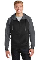 Sport Tek Sport Wick ® Varsity Fleece Full Zip Hooded Jacket