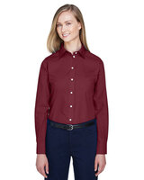 Ladies' Crown Collection® Solid Broadcloth Woven Shirt