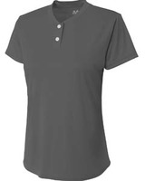 A4 Girl's Tek 2-Button Henley Shirt