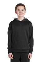 Sport Tek Youth Sport Wick ® Fleece Colorblock Hooded Pullover