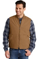 Washed Duck Cloth Vest
