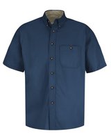 Short Sleeve 100% Cotton Dress Shirt