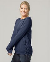 Women’s Enzyme-Washed Rally Lace-Up Sweatshirt