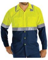Enhanced & Hi-Visibility Long Sleeve Work Shirt - Tall Sizes