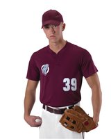 Youth Baseball Two Button Henley Jersey