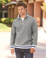 Peppered Fleece Quarter-Zip Sweatshirt