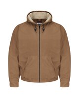 Brown Duck Hooded Jacket - EXCEL FR® ComforTouch® - Tall Sizes