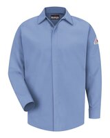 Concealed-Gripper Pocketless Work Shirt - Tall Sizes