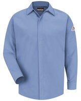 Concealed-Gripper Pocketless Long Sleeve Shirt - CoolTouch® 2 - Tall Sizes