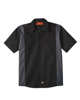 Industrial Colorblocked Short Sleeve Shirt - Tall Sizes