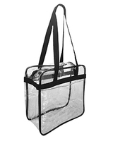 OAD Clear Tote w/ Zippered Top