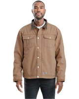 Unisex Vintage Washed Sherpa-Lined Work Jacket