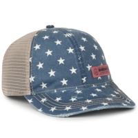 Printed Distressed Tea-Stained Mesh