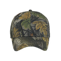OTTO Camouflage Brushed Cotton Blend Twill Six Panel Low Profile Baseball Cap